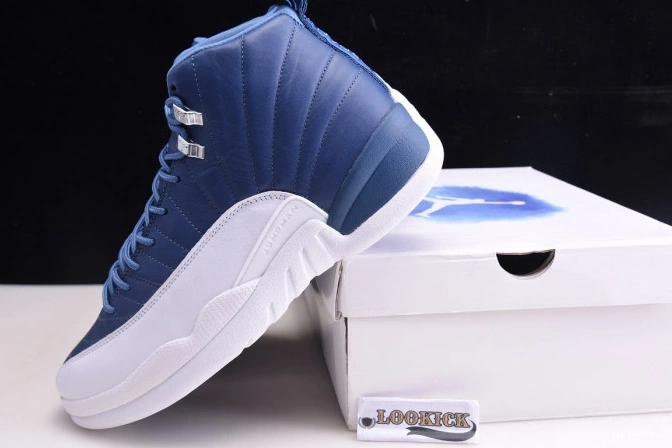 Reps TB 130690-404 Air Jordan 12 Stone Blue Retro 0718